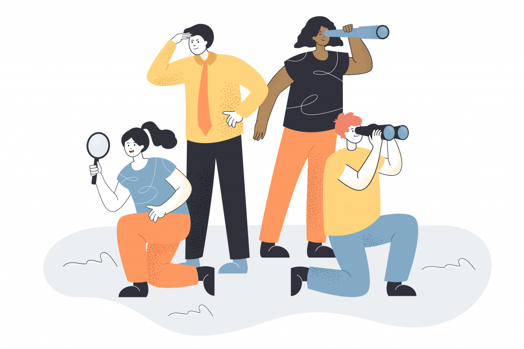 recruiters conducting campus recruitment