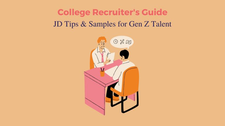 a college recruiter interviewing a Gen Z talent