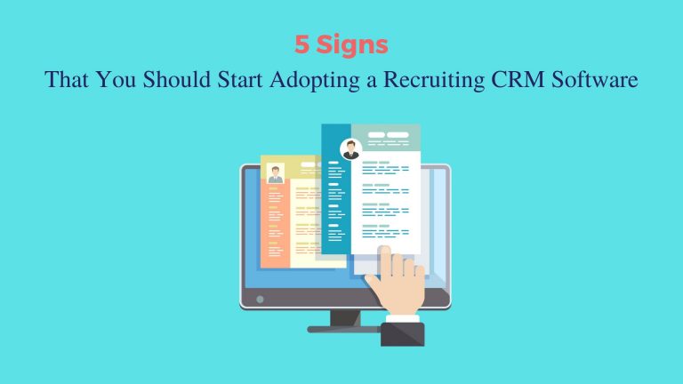 recruiter using a candidate relationship management software