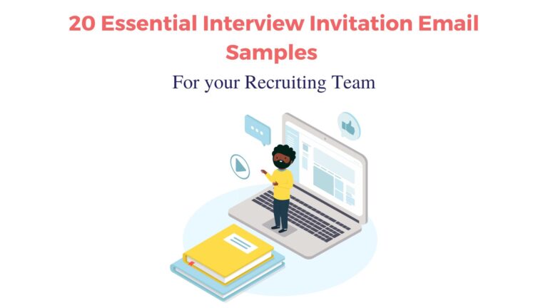 Recruiters using interview invitation email samples