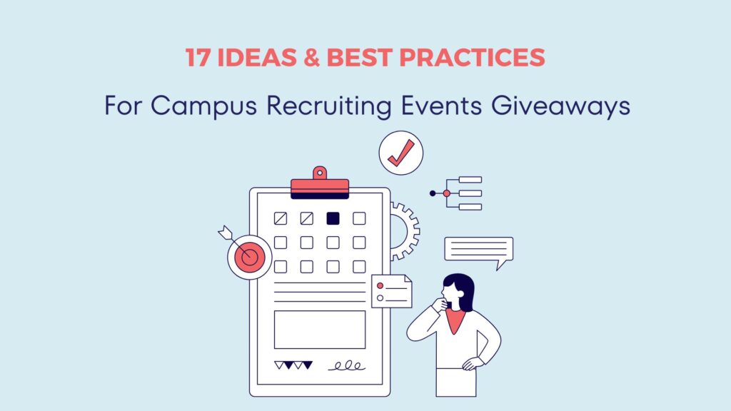 17 Ideas & Vendor List for Campus Recruiting Events Giveaways 7