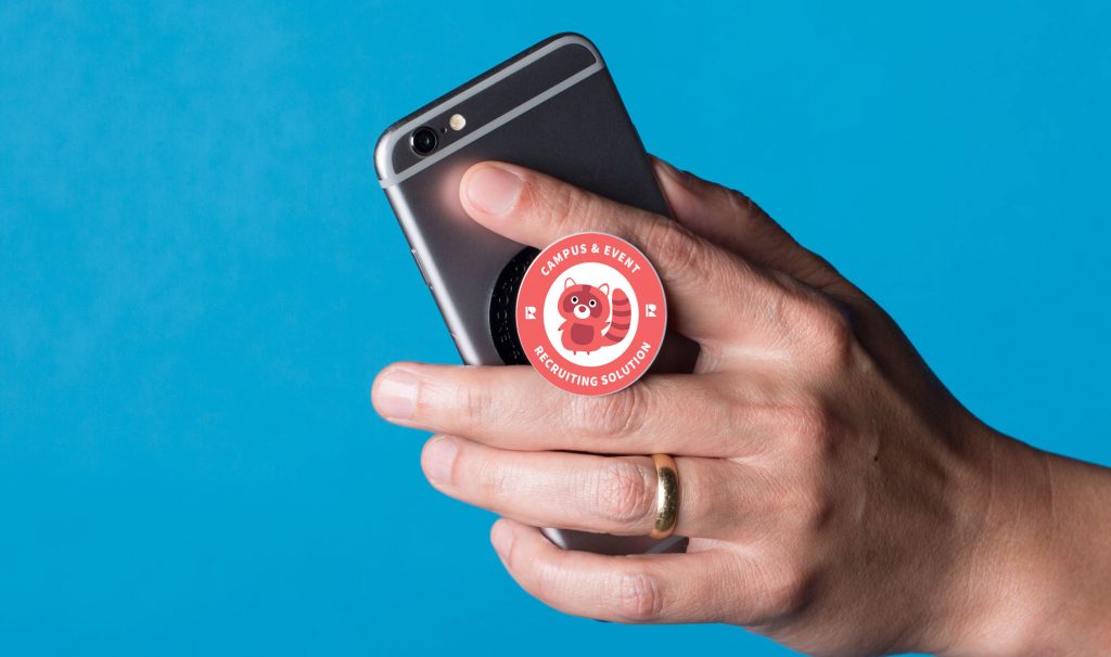 campus recruiting events swag