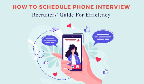 recruiter scheduling interview through phones