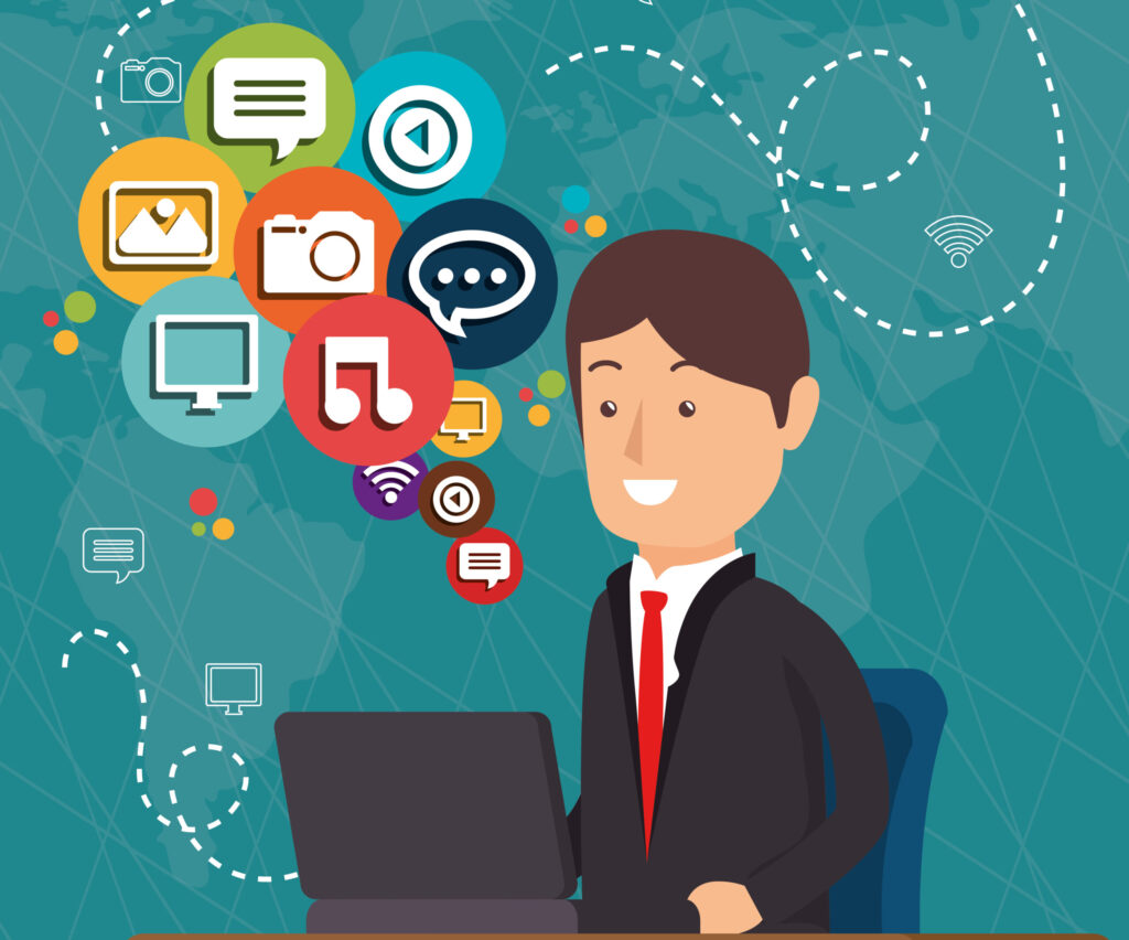 Maximizing Hiring ROI Across Evolving Gen Z Job Boards 11 man connecting social media platforms with candidate relationship management