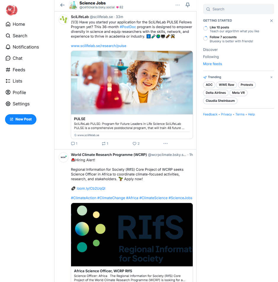 social media in recruiting potential - BlueSky
