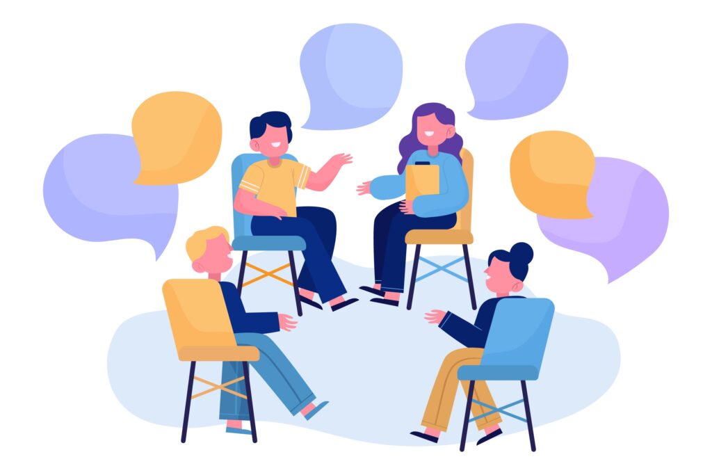 recruiting event ideas: a recruiter hosting a workshop with students